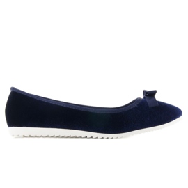 Ballerine in raso lds-1a010 Blu blu navy