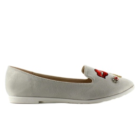 Ballerine lordsy con toppe 333-18 grigie grigio