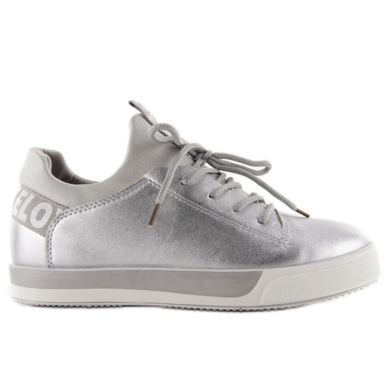 Sneaker Mochino NB80p argento grigio