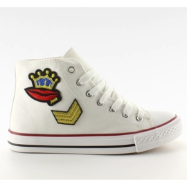 Scarpe da ginnastica con toppe R63 bianco