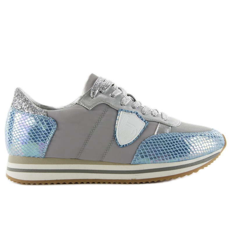 Sneaker grigie Snake story JT32 grigio