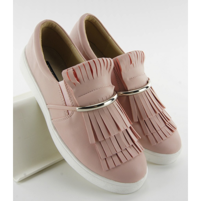 Slipony con frange 6074 rosa