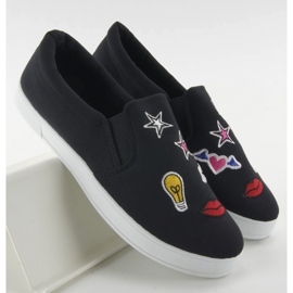 Slipony con JX41P Patch nere nero