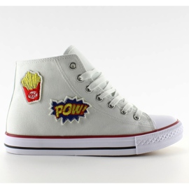 Pow 8816 Stivaletti bianchi bianca