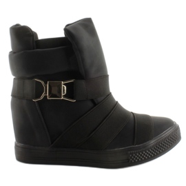 Sneakers con strisce in gomma AF24 nere nero
