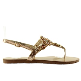 Sandali con bellissime pietre JH41 rosa