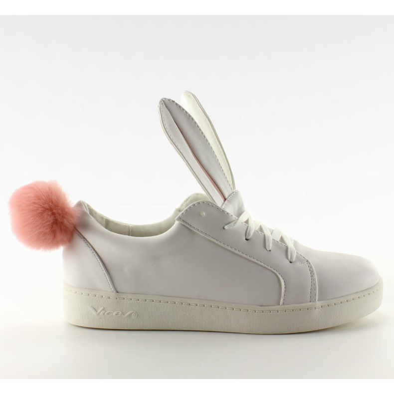 Sneakers coniglietti con orecchie 7117 bianche bianca