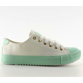 Sneakers di colore bianco / verde bianca