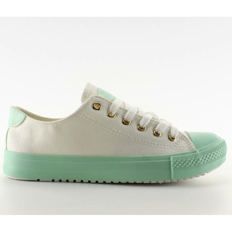 Sneakers di colore bianco / verde bianca