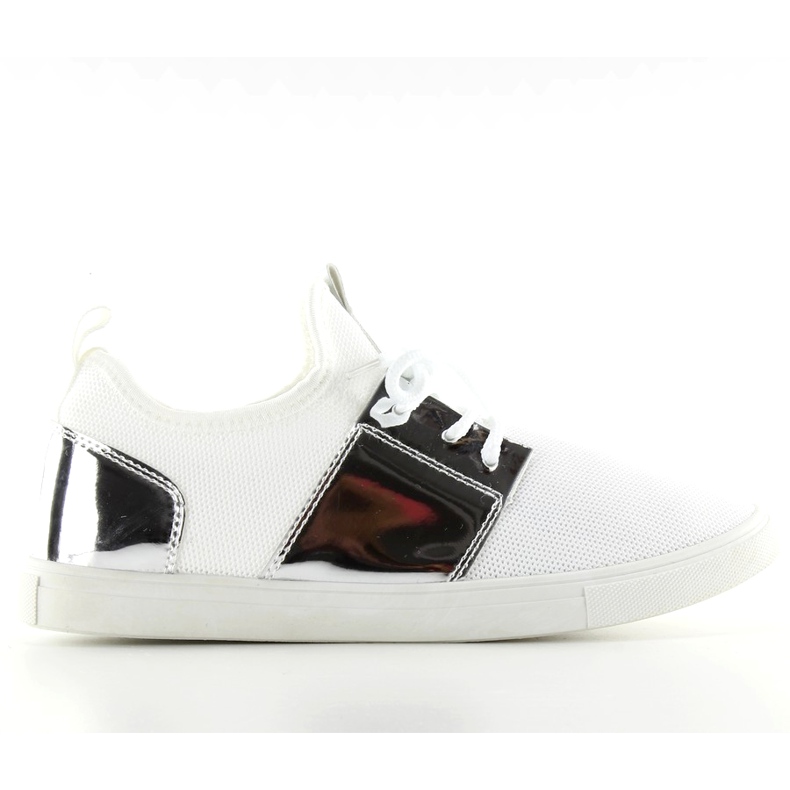 A-120 BIANCO / ARGENTO scarpe sportive ariose bianca