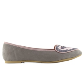 Deliziose ballerine flamingo 1180 grigie grigio