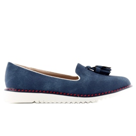 Mocassini Lordsy con passamaneria 9014 D. blu
