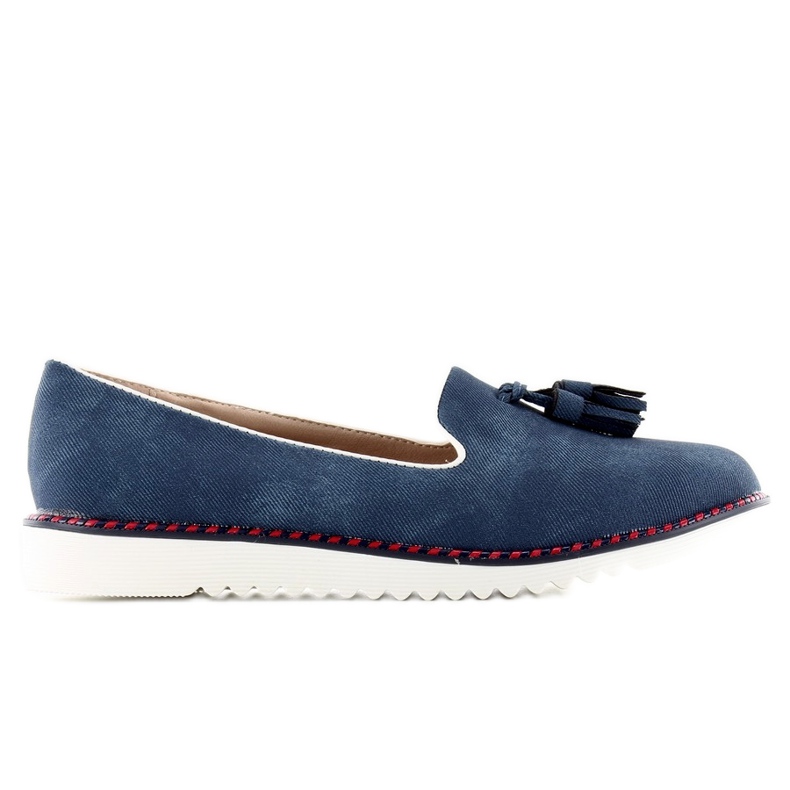 Mocassini Lordsy con passamaneria 9014 D. blu