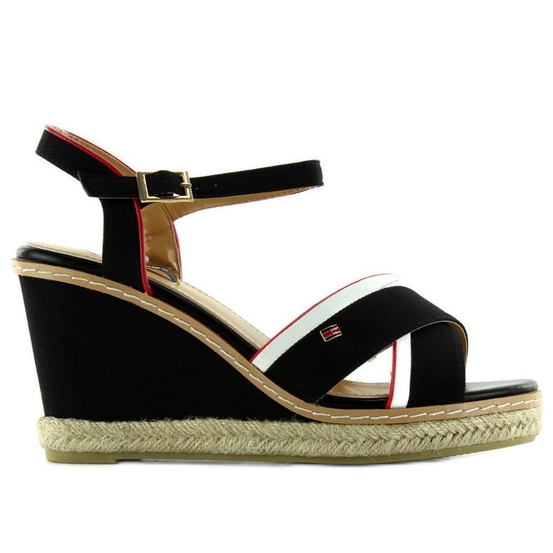 Sandali con zeppa Tomy 1234 neri nero
