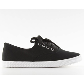 Sneakers nere con doppi lacci nero