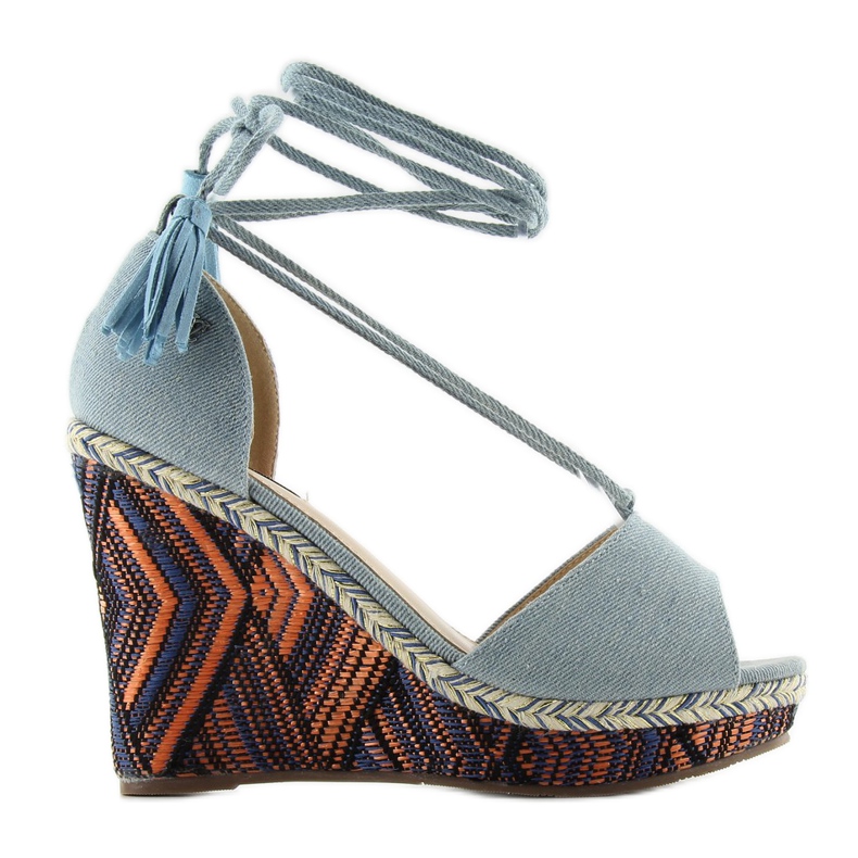 Sandali Zeppe Zeppe 2075 L. blu