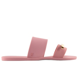 Eleganti ciabatte meliski KM123 D. pesca rosa