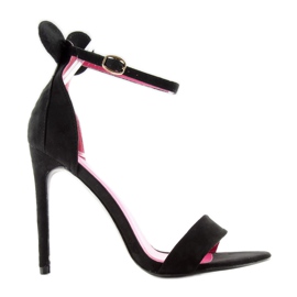 Sandali con tacco alto Mickey 1900 neri nero