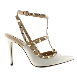 Valentina 1166 borchie bianche con borchie bianco