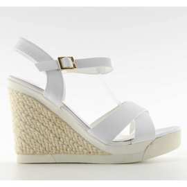 Sandali con zeppa Sport Sole Af-8671 bianca