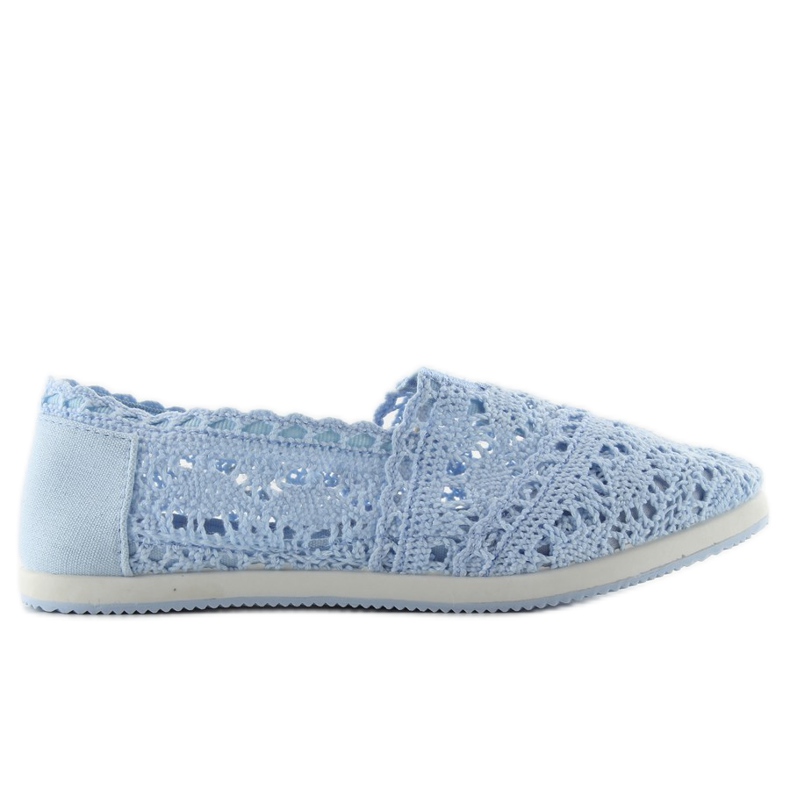 Sneakers con lacci in bv10 L. blu