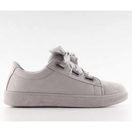 Sneakers Con Lacci In Raso Nb120P grigio