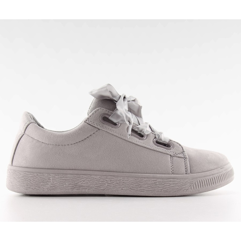 Sneakers Con Lacci In Raso Nb120P grigio