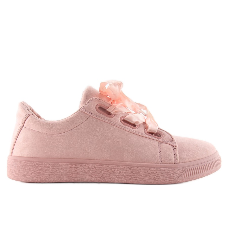 Sneakers Con Lacci In Raso Nb120P rosa