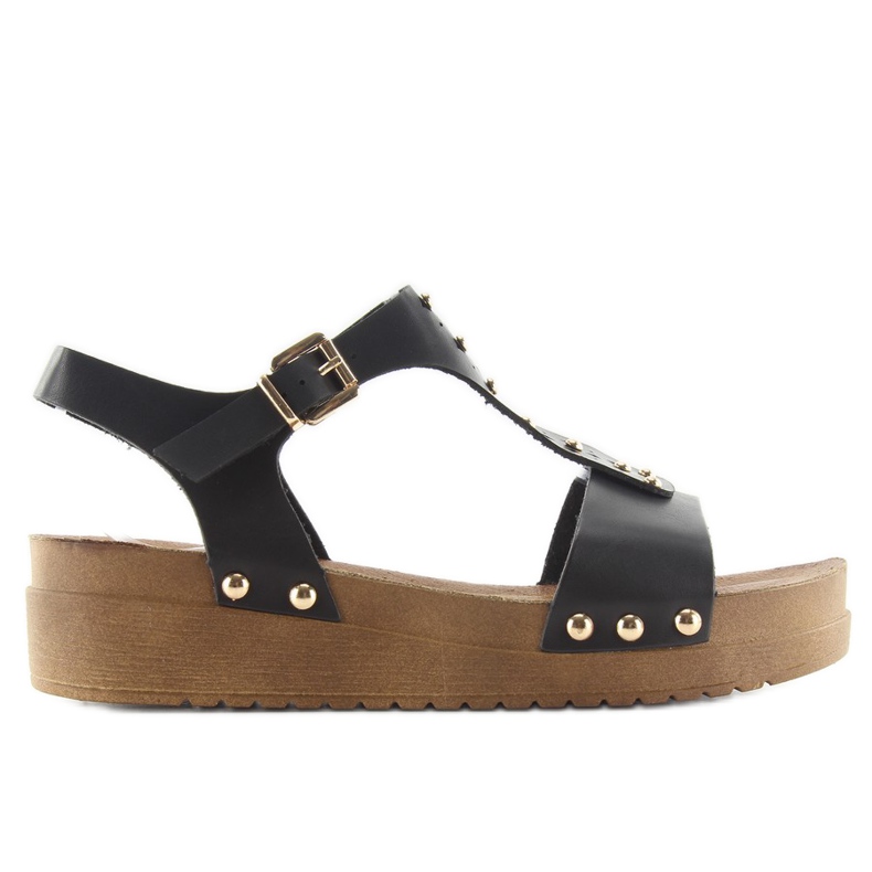 Sandali Su Una Suola Spessa 568-5 Nero