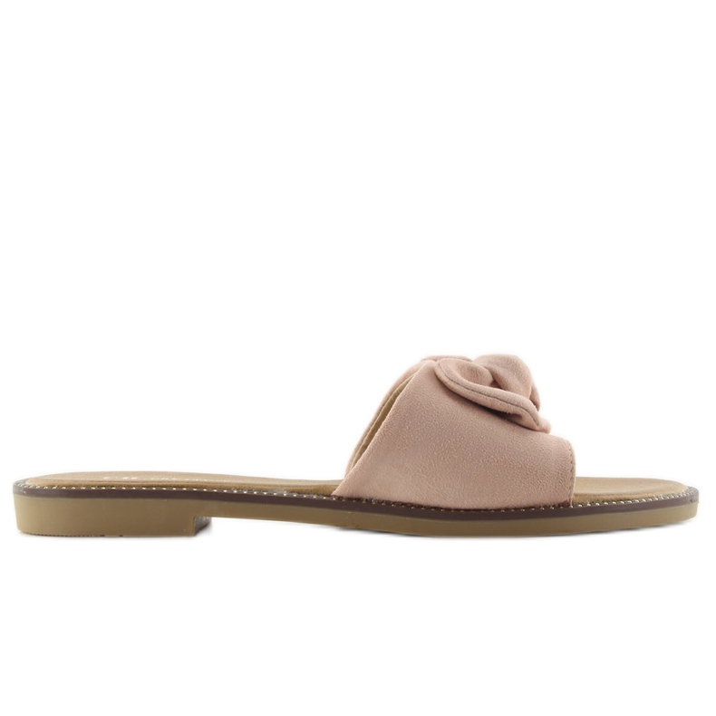 Ciabatte da donna con fiocco S52 rosa