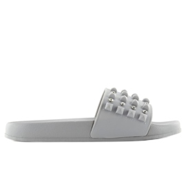 Ciabatte con cinturino in gomma ts168-8 grigio