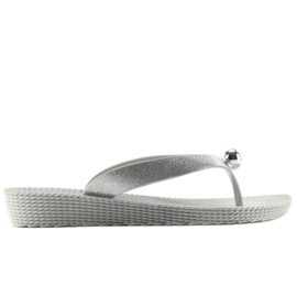 Infradito con pallina argento 9-56 grigio