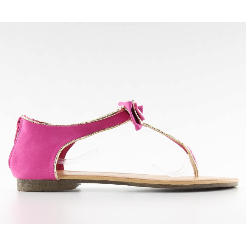 Infradito con tacco rosa Y8808