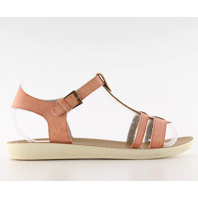 Sandali con cintura metallica 760 rosa