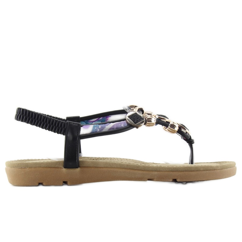 Sandali su una comoda suola b004 nero