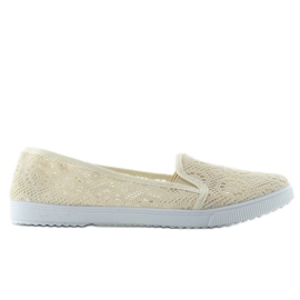 Pizzo Slipony Qf-09P J Beige