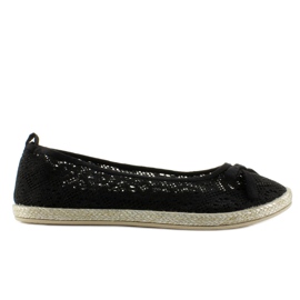 Meravigliose ballerine in pizzo JX33 Black nero