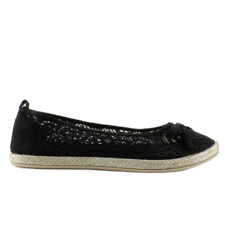 Meravigliose ballerine in pizzo JX33 Black nero