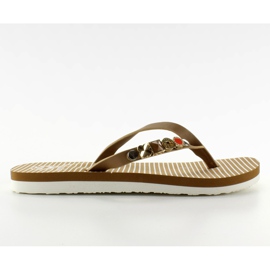 Infradito con cintura decorata B762 Beige