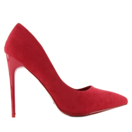 Décolleté classiche su tacco a stiletto b3968j-pb Rosso