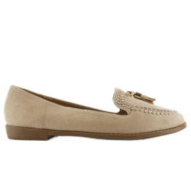 Mocassini con punta profilata SK28P Beige