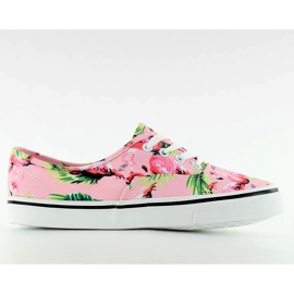 Sneakers con fenicotteri rosa Ka20