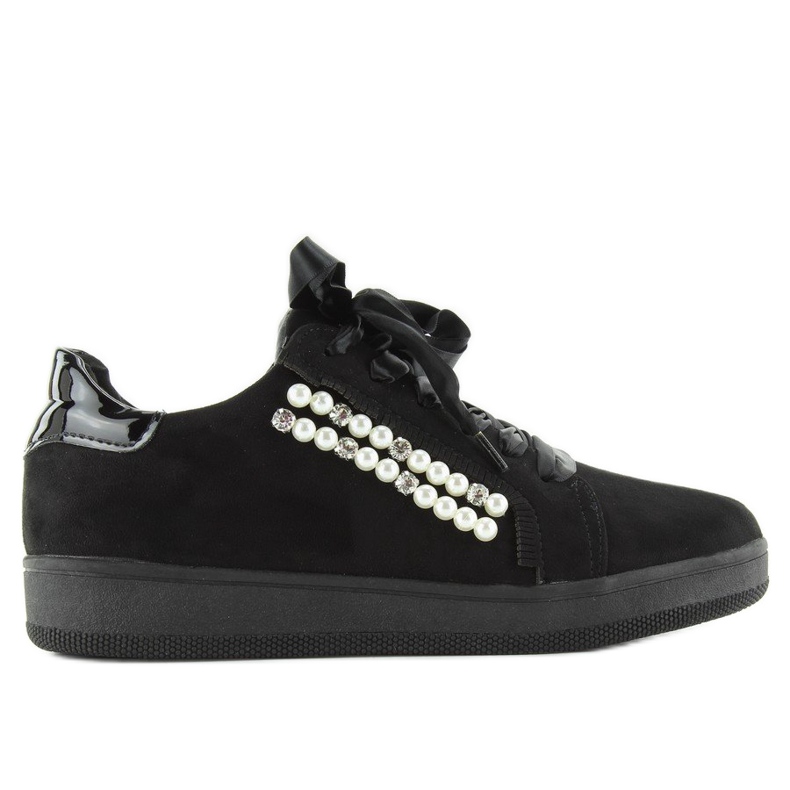 Sneakers con perle 7173 Nero