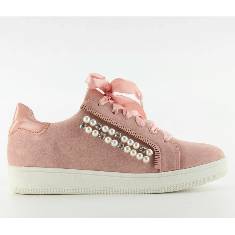 Scarpe sportive con perle 7173 Rosa
