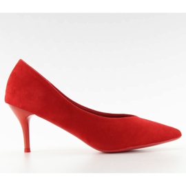 Tacchi bassi con indentazione ll-98p Rosso