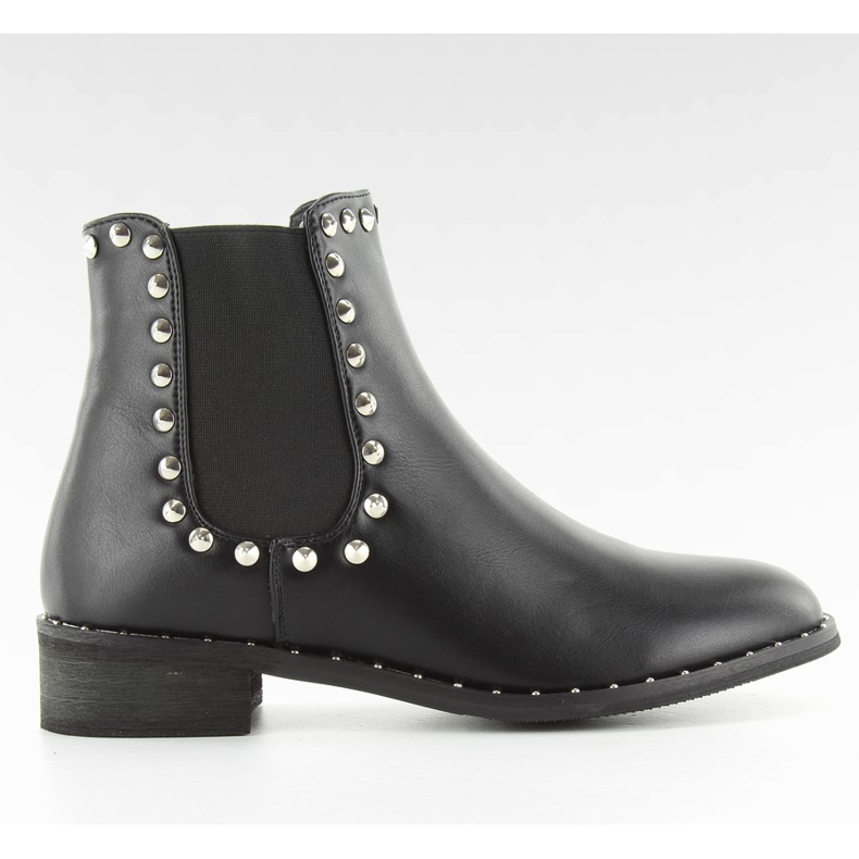 Stivali da donna Jodhpur con borchie NC71 Nero