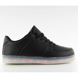 Scarpe con luci a led Q-3 nere nero