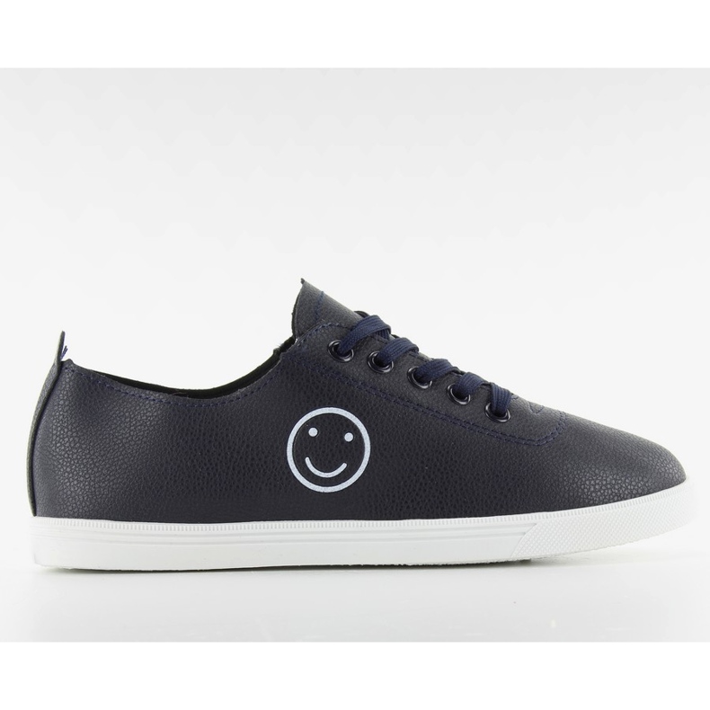 Sneakers con una faccina nb105 blu blu navy