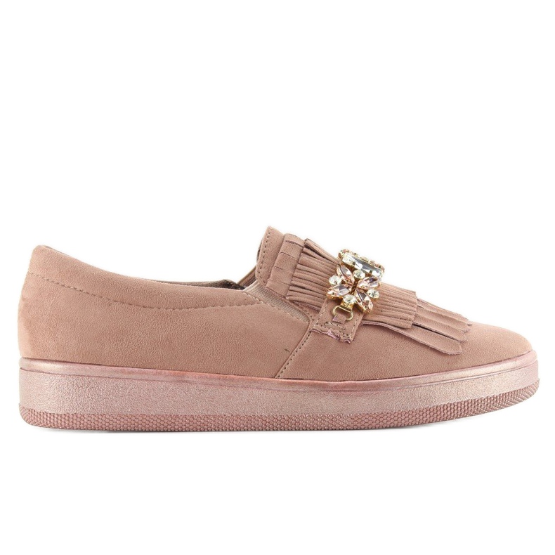 Slipons su una suola perla t277p Rosa