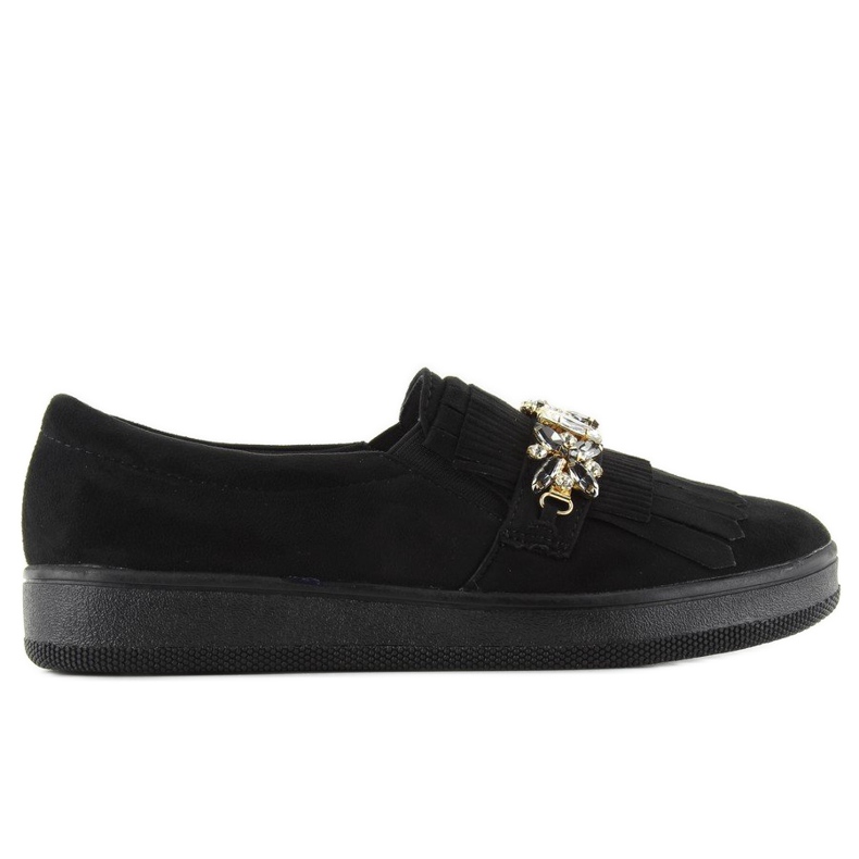 Slipons su una suola madreperla t277p Nero